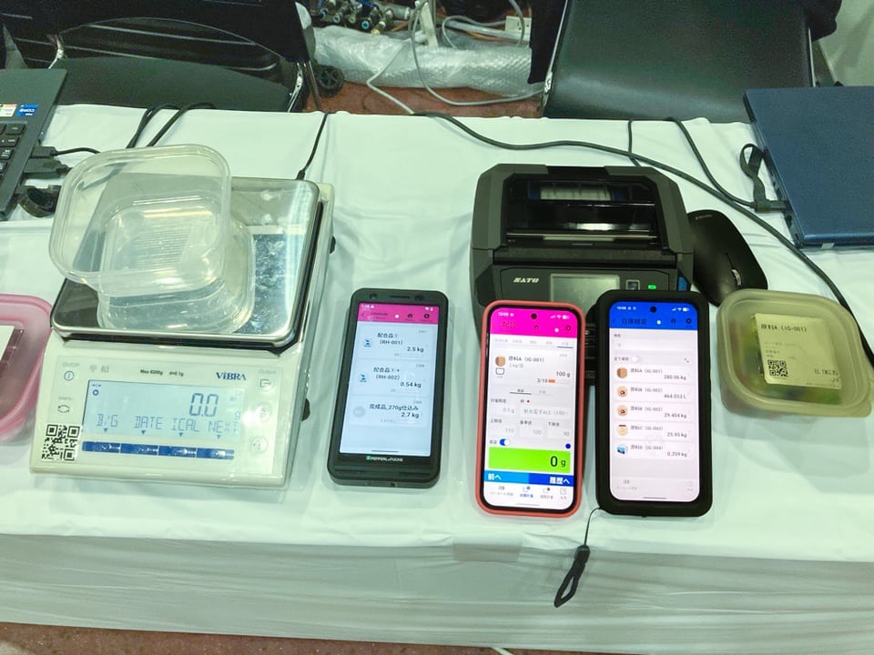 スマートフォン＋計量器